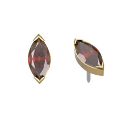 Marquise Bezel - 18k Gold