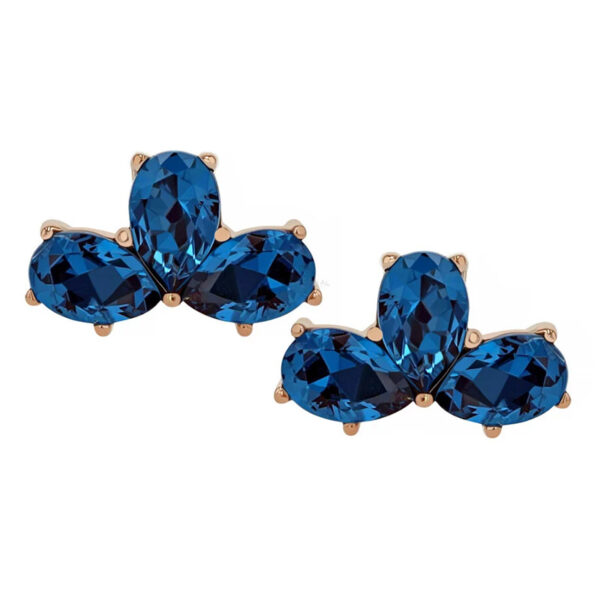 Pear Fan three Gem - 18k Gold