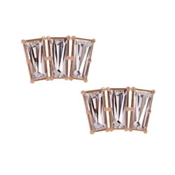 Tapered Baguette Fan - 18k Gold