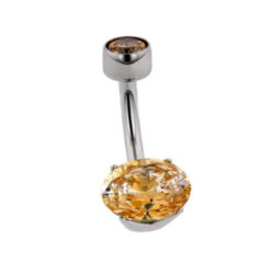Oval Navel - Titanium