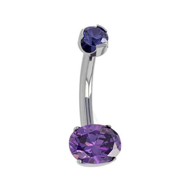 Oval Navel - Titanium - Image 2