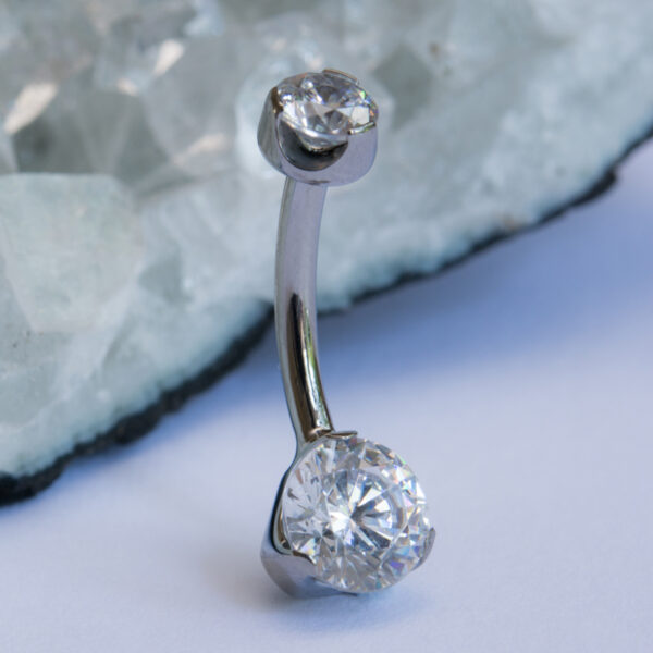 Prong Navel - Titanium - Image 3