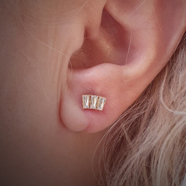 Tapered Baguette Fan - 18k Gold - Image 3
