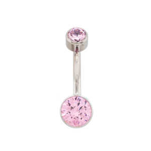 Gemstone Bezel Navel - Titanium