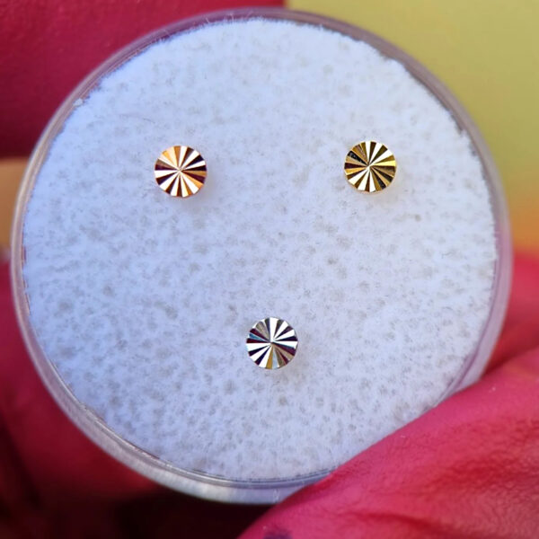 Laser Disk - 14k Gold - Image 2