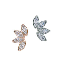 Four Gem Marquise Fan - 18k Gold