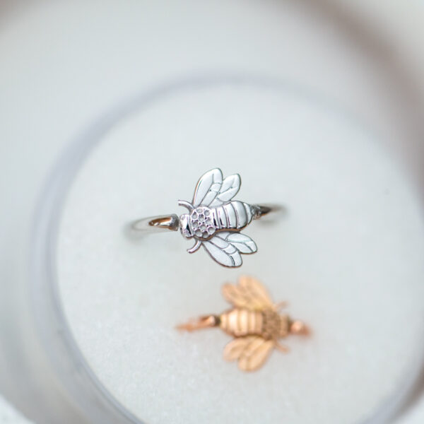 Bee Ring - 14k Gold - Image 2