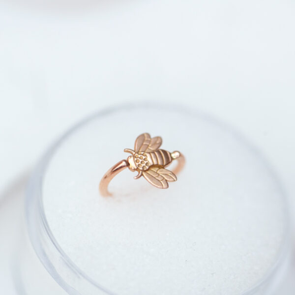 Bee Ring - 14k Gold - Image 3