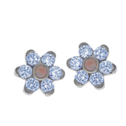 Seven Gem Flower - Titanium