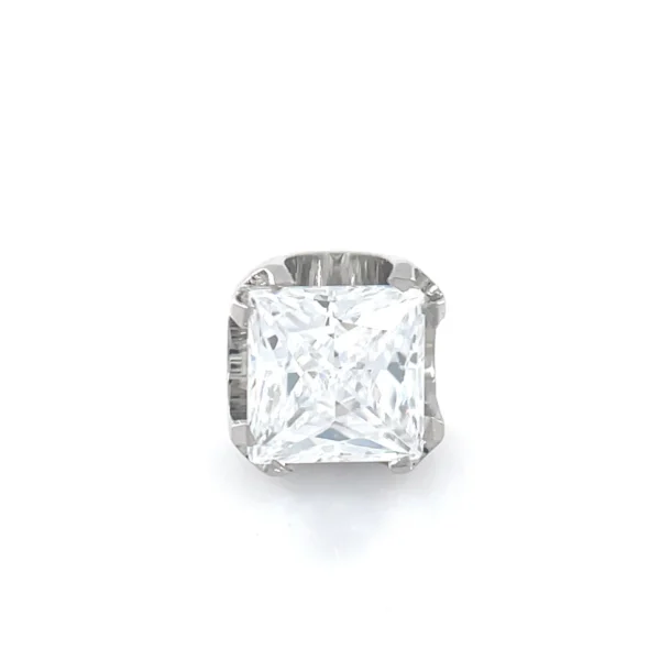 Princess Cut Prong- Titanium