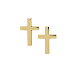 Hammered Cross - 18k Gold