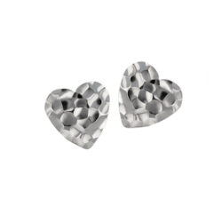 Hammered Heart - 18k Gold