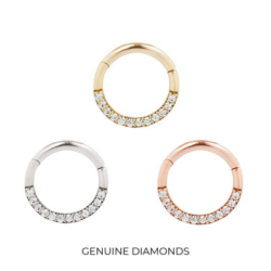 Dia Clicker - 14k Gold