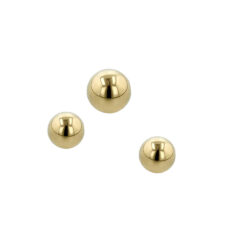 Threadless Ball - 18k Gold