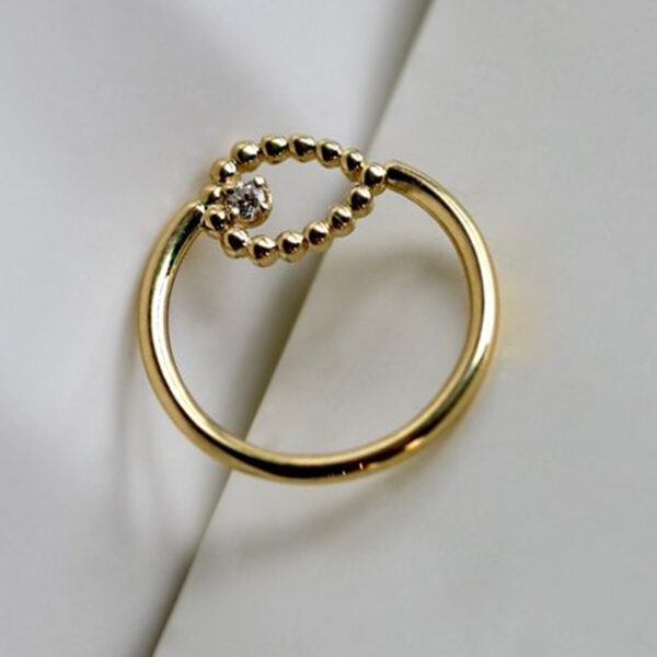 Sophie Seam Ring - 14k Gold - Image 2