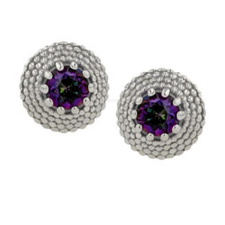 Threaded Gemmed Hera - 18k Gold