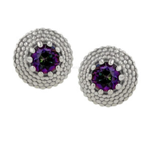 Threaded Gemmed Hera - 18k Gold