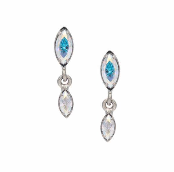 Marquise/Marquise Dangle - Titanium
