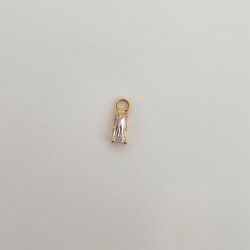 Baguette Charm - 18k Gold