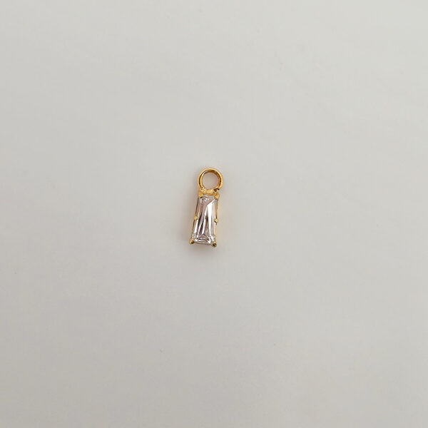 Baguette Charm - 18k Gold