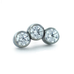 Bezel Set Petite Gem Cluster - Titanium