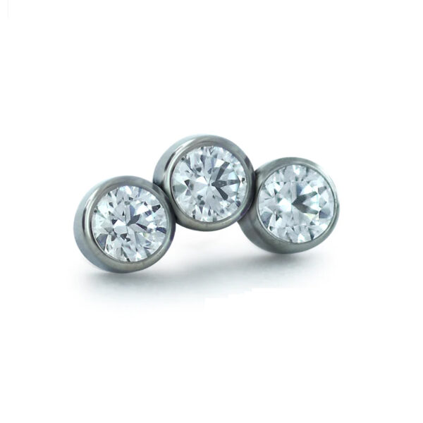 Bezel Set Petite Gem Cluster - Titanium