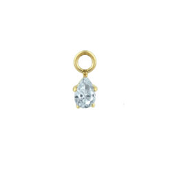 Pear Charm - 18k Gold