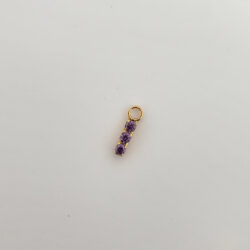 Gem Bar Charm - 18k Gold