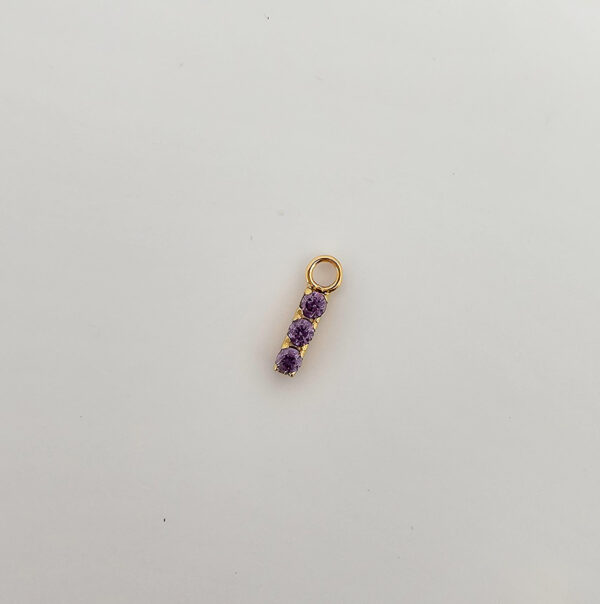 Gem Bar Charm - 18k Gold