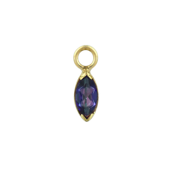Marquise Charm - 18k Gold