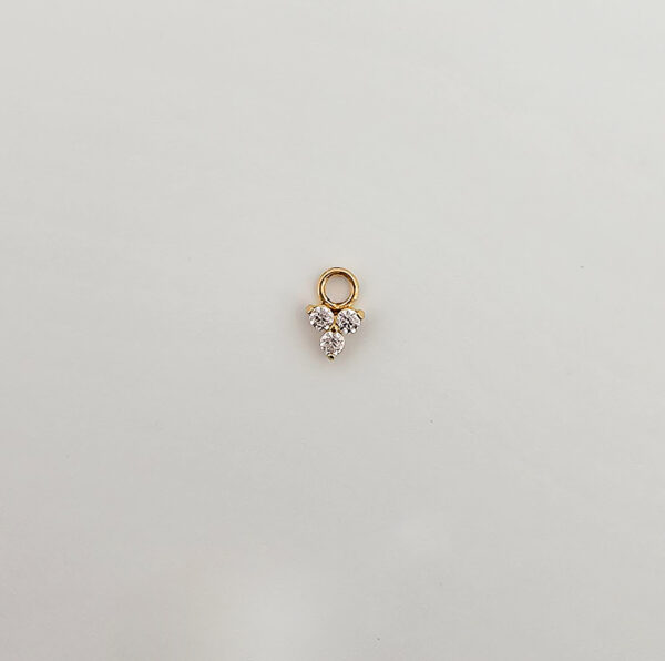 Trio Charm - 18k Gold