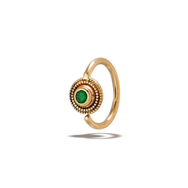 Milgrain Seam Ring - 14k Gold