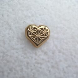 Geo Heart - 14k Gold