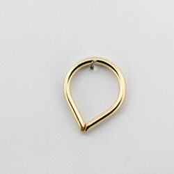Teardrop Seam Ring - 14k Gold