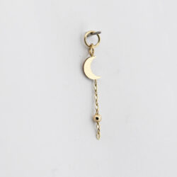 Waning Moon Charm - 14k Gold