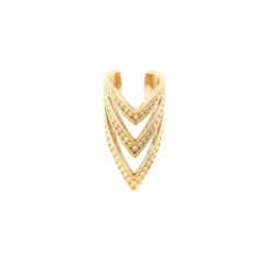 Pointed Chevron Ear Cuff - Gold plated