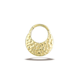 Hammered Seam Ring - 14k Gold