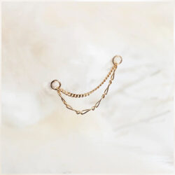 The Stag Accent Chain - 18k Gold