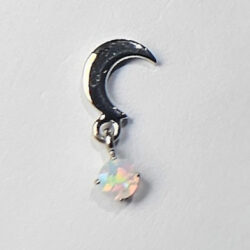 Moon/Tiffany Dangle - Titanium