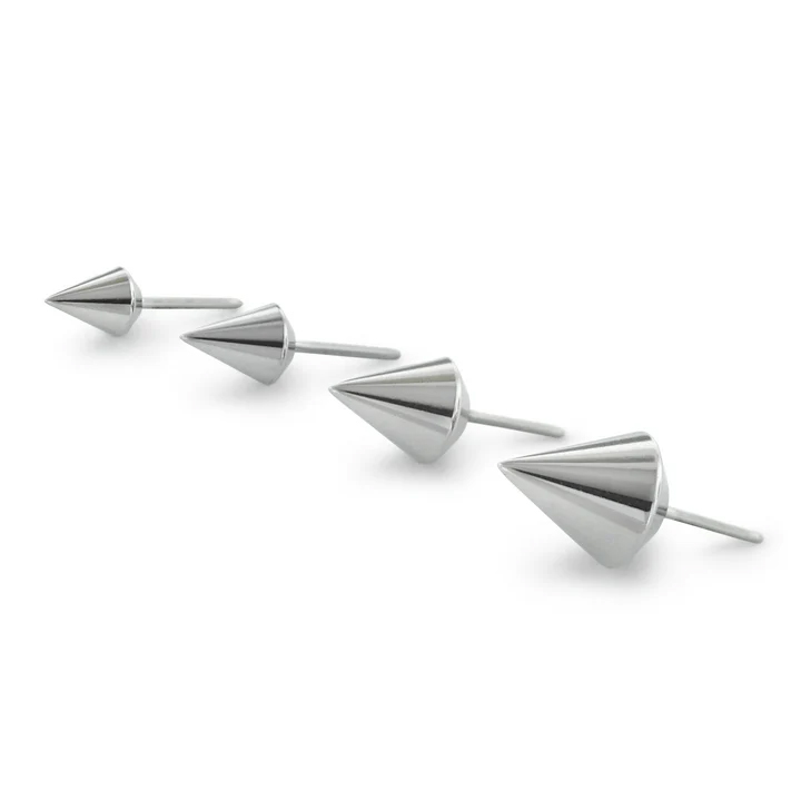 Rounded / Nipple Spikes - Titanium