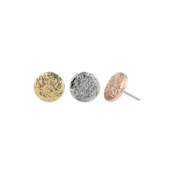 Textured Disk - 18k Gold