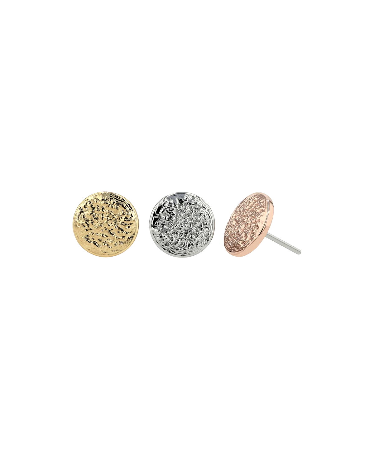 Textured Disk - 18k Gold