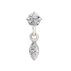 Alternative view of Tiffany/Marquise Dangle - Gold